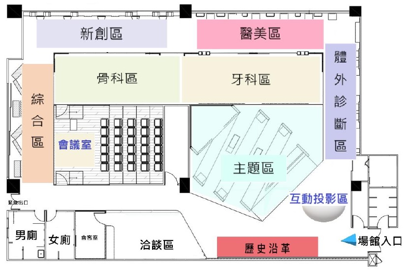 智慧生醫旗艦館場地配置圖